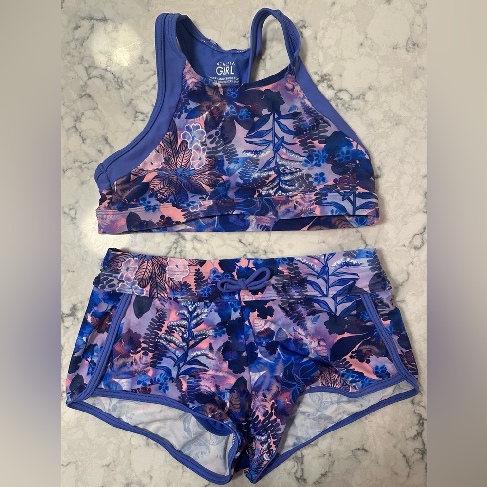 Athleta girls swim set